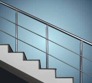 Hand rail at the stairs